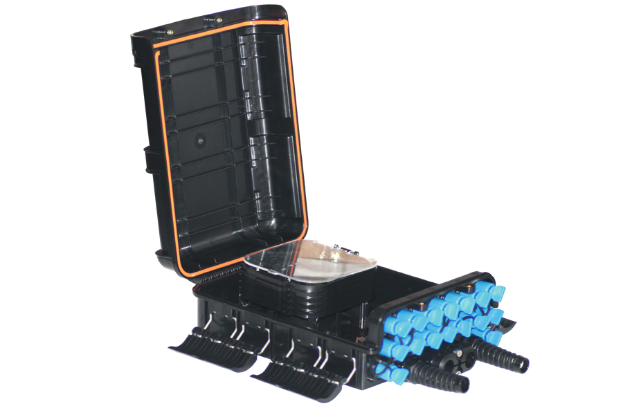 FTTx Preconnectorized Outdoor IP68 Waterproof 2 in 2 out 18 Cores Fiber Optic Hub Box Access Terminals