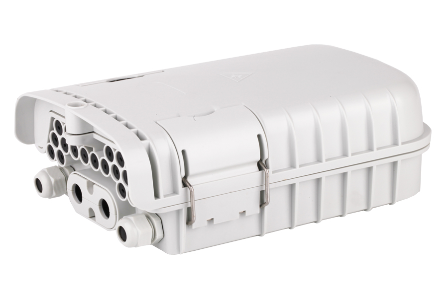 Outdoor IP65 2 IN 2 OUT 16 Cores FTTH Fiber Terminal Optical Junction Box