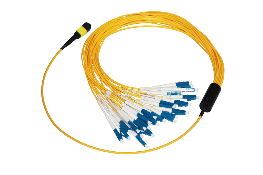 24 Cores Singlemode Fiber MPO/MTP - LC/UPC Fanout Breakout Optical Cable