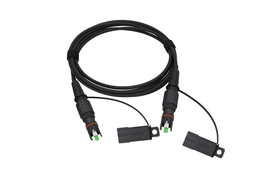 5.0mm Both-Ends OptiTap Hardened Armored Fiber Optic Jumper