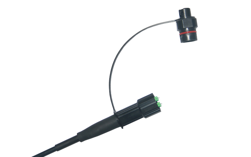 5.0mm 2FO FTTX Outdoor FastConnect Hardened (Ruggedized) LC/APC Round Drop Assembly Cable