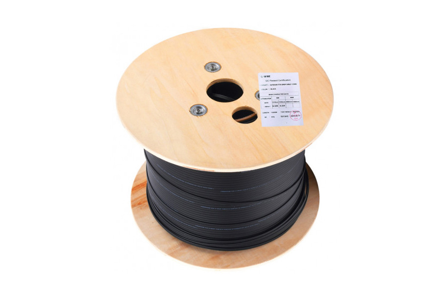 1 Core FTTH Flat Drop Optical Cable, self-supported out Application