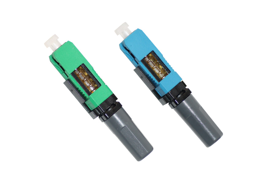 Indoor SC 3.0mm Universial Field-Installable Fiber Assembly Optical Connector for Round Drop Cable