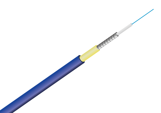 1FO Indoor Simplex Armored Fiber Optical Cable