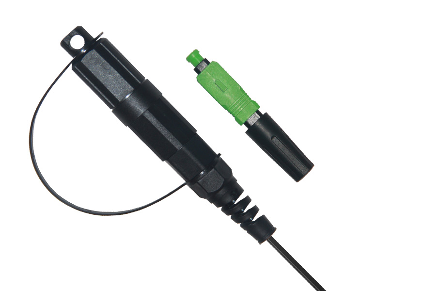 Outdoor IP68 CORNING OptiTap SC/APC Fiber Field Assembly Optical Connector