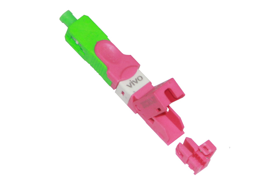 2x5mm Factory Polished SC/APC Fiber Optical Field Assembly Connector