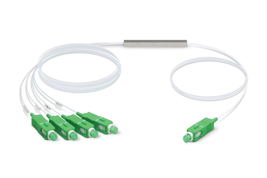1x4 SC/APC Mini Fiber Optical Blockless Steel Tube PLC Splitter