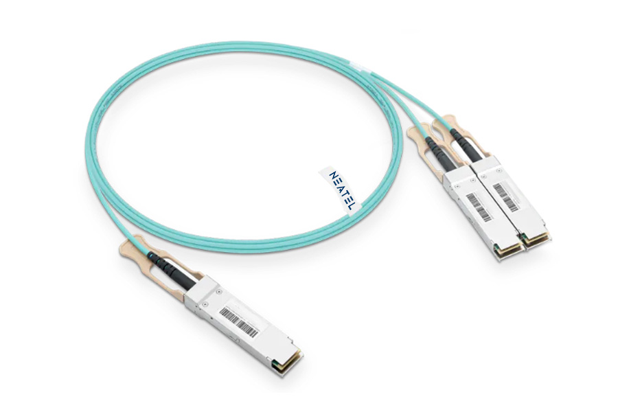Breakout AOC 1m (3ft) Ethernet 200GbE to 2 x 100GbE QSFP56 to Active Optical Splitter Cable