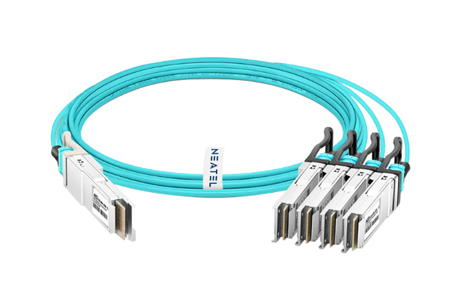 1m (3ft) 400G QSFP-DD to 4 x 100G QSFP56 Breakout Active Optical Cable