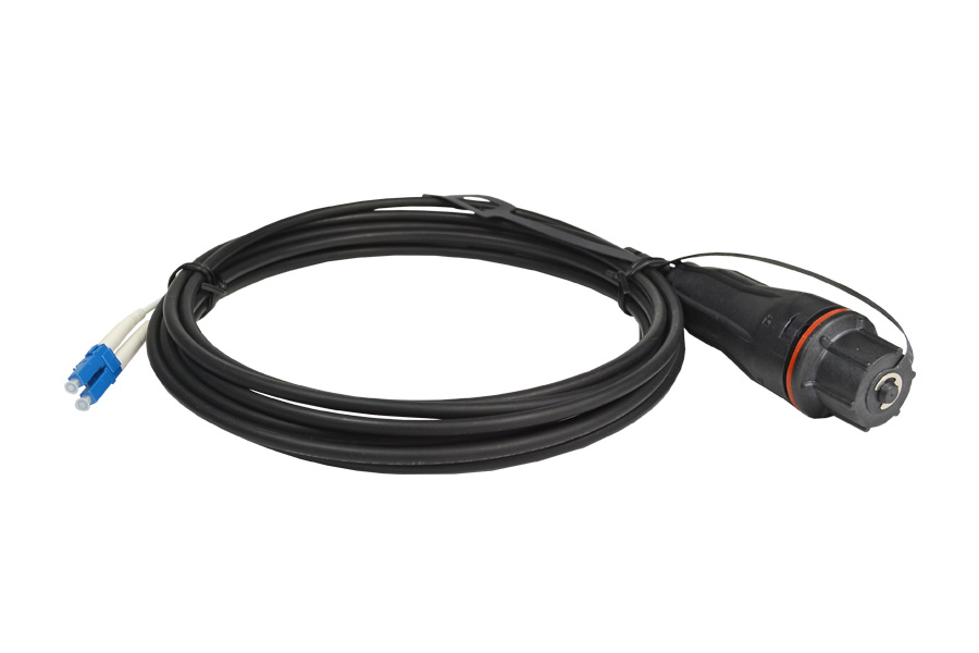 FTTA Fullaxs IP67 Rated Outdoor LC / UPC Fiber Optical Patch Cables Assembly