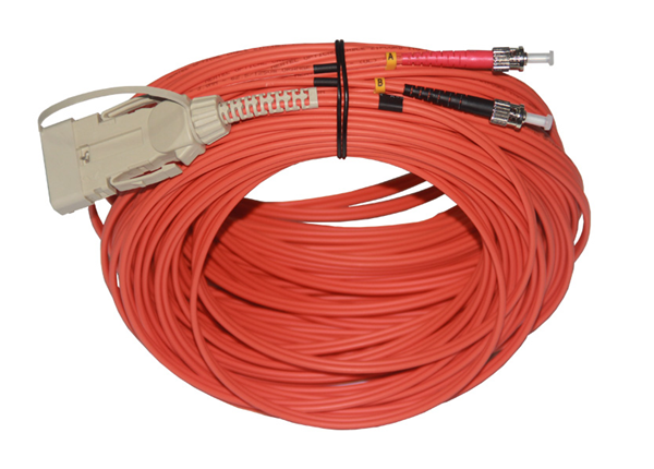 3.0mm FDDI ST Fiber Optical Patch Cable OM1 62.5/125um LSZH Jacket