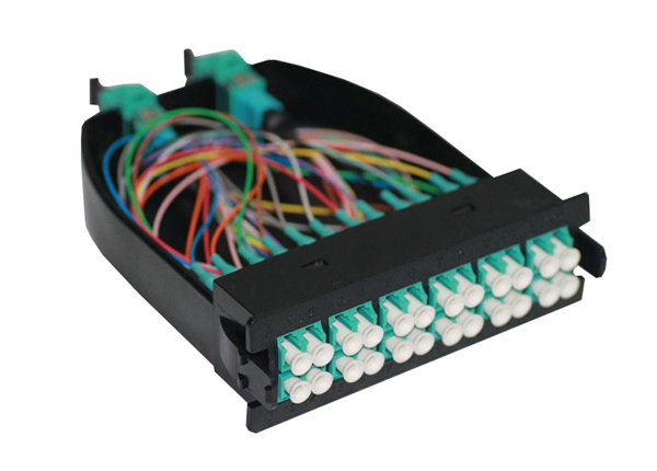 12/24F MTP to LC OM4 Fiber Optic Cassette Module