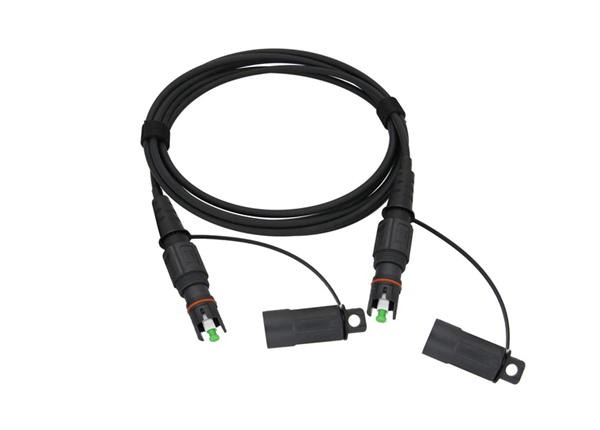 5.0mm Both-Ends OptiTap Hardened Armored Fiber Optic Jumper
