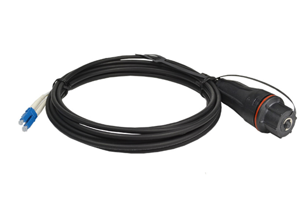 IP67 Waterproof LC Duplex to Fullaxs LC Singlemode Fiber Optic Assembly Cable