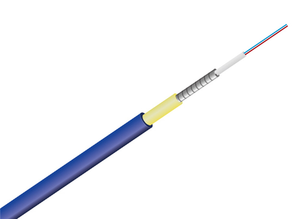 2FO Indoor Duplex Armored Fiber Optical Cable