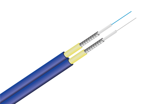 2FO Indoor Duplex Armored Fiber Optical Cable
