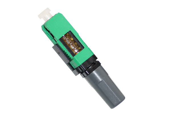 FAOC Indoor 3.0mm Round Drop Cable SC/APC Fiber Field Assembly Optical Connector