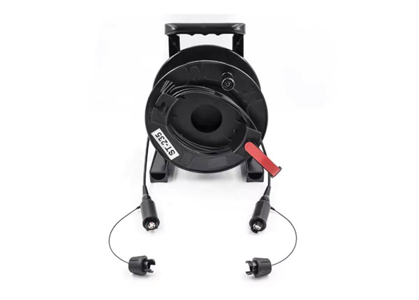 2/4/6/8 Fibers HMA Expanded Beam Tactical Armored Fibre Optic Patch Cord with Cable Reel for Digico Audio Console